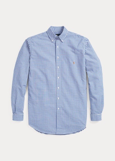 Polo Ralph Lauren Gingham Oxford Skjorte Herre Danmark (FTOGK6715)